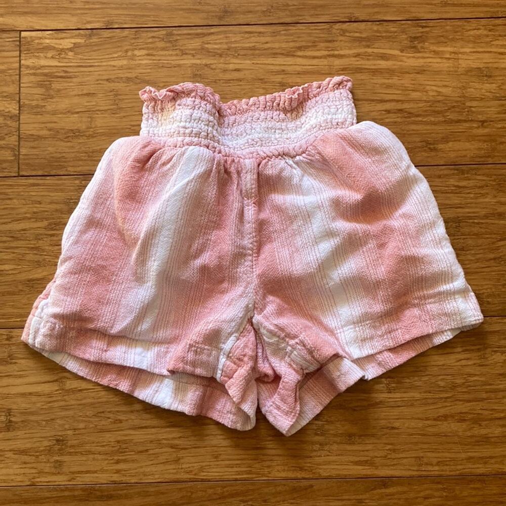 Wonder Nation Pink & White Striped Girls Shorts, 4/5